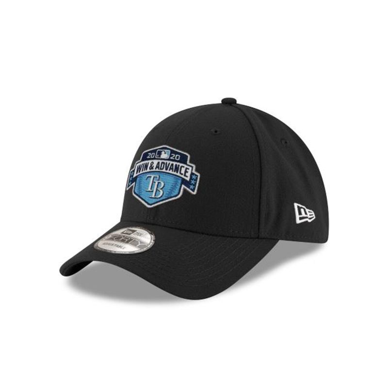 MLB Tampa Bay Rays League Division Series Locker Room 9Forty Adjustable (LTJ6189) - Black New Era Caps